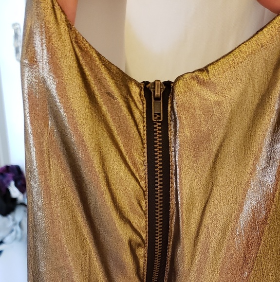 Gold Cocktail Dress - Picture 2 of 4